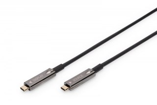 Kabel połączeniowy hybrydowy AOC USB 3.1 Typ C/USB Typ C 4K 60Hz 15m Digitus