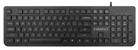 Klawiatura USB Spiro pełnowymiarowa Rebeltec Klawiatura USB Spiro pełnowymiarowa Rebeltec