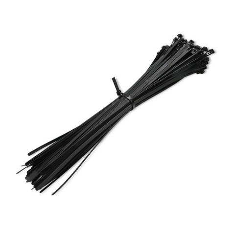 Opaski zaciskowe wielorazowe/trytytki | 7.2*350mm | Nylon UV | Czarne Qoltec Opaski zaciskowe wielorazowe/trytytki | 7.2*350mm | Nylon UV | Czarne Qoltec