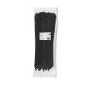 Opaski zaciskowe wielorazowe/trytytki | 7.2*450mm | Nylon UV | Czarne Qoltec