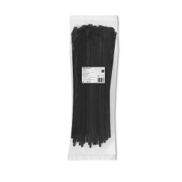 Opaski zaciskowe wielorazowe/trytytki | 7.2*450mm | Nylon UV | Czarne Qoltec