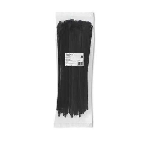 Opaski zaciskowe wielorazowe/trytytki | 7.2*450mm | Nylon UV | Czarne Qoltec