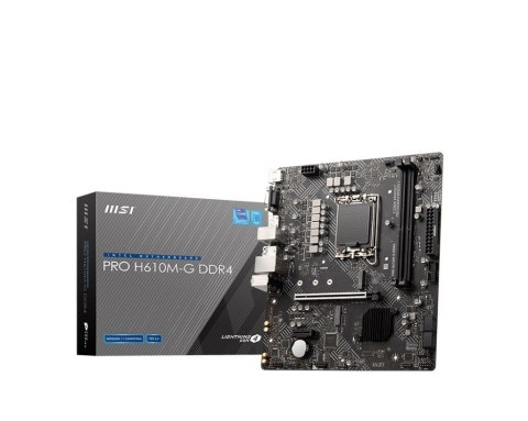 Płyta główna PRO H610M-G s1700 DDR4 DP/HDMI M.2 mATX MSI