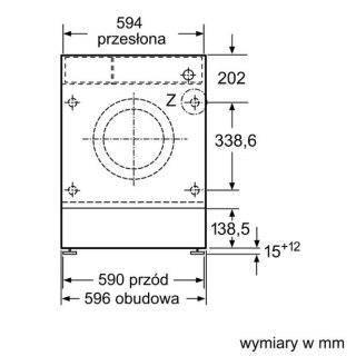 Pralka do zabudowy WIW24342EU Bosch