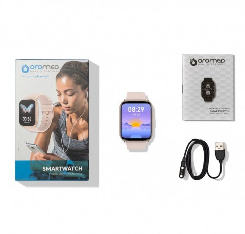 Smartwatch ORO Fit Pro GT Różowy ORO-MED Smartwatch ORO Fit Pro GT Różowy ORO-MED