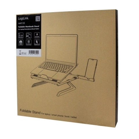 Stojak na notebooka z uchwytem na smartfona LogiLink