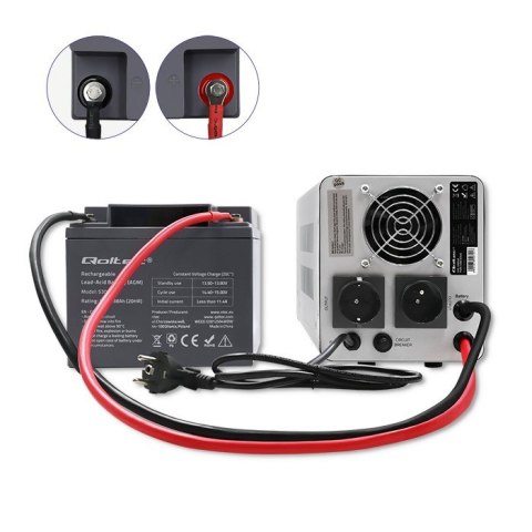 Zasilacz awaryjny Pure Sine Wave UPS | 1000VA | 700W | Szary Qoltec Zasilacz awaryjny Pure Sine Wave UPS | 1000VA | 700W | Szary Qoltec