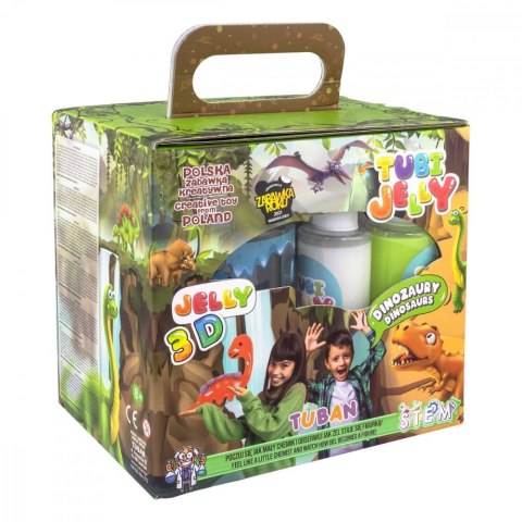 Zestaw Tubi Jelly 6 kolorów + małe akwarium - Dinozaury TUBAN Zestaw Tubi Jelly 6 kolorów + małe akwarium - Dinozaury TUBAN