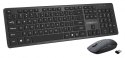 Zestaw bezprzewodowy klawiatura + mysz MAXIM 2,4GHz, zasięg 10m nano odbiornik USB 104 klawisze QWERTY Rebeltec
