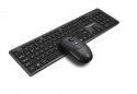 Zestaw bezprzewodowy klawiatura + mysz MAXIM 2,4GHz, zasięg 10m nano odbiornik USB 104 klawisze QWERTY Rebeltec