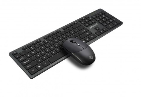 Zestaw bezprzewodowy klawiatura + mysz MAXIM 2,4GHz, zasięg 10m nano odbiornik USB 104 klawisze QWERTY Rebeltec Zestaw bezprzewodowy klawiatura + mysz MAXIM 2,4GHz, zasięg 10m nano odbiornik USB 104 klawisze QWERTY Rebeltec