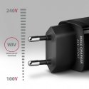 ACU-DPQ65 Ładowarka sieciowa, GaN 65W, 3x port (USB-A + dual USB-C), PD3.0/QC4+/PPS/Apple, czarna AXAGON
