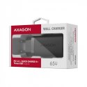 ACU-DPQ65 Ładowarka sieciowa, GaN 65W, 3x port (USB-A + dual USB-C), PD3.0/QC4+/PPS/Apple, czarna AXAGON