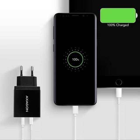 ACU-DS16 Ładowarka sieciowa, SMART 16W, 2x port USB-A, 5V/2.2A + 5V/1A AXAGON ACU-DS16 Ładowarka sieciowa, SMART 16W, 2x port USB-A, 5V/2.2A + 5V/1A AXAGON
