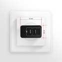 ACU-DS16 Ładowarka sieciowa, SMART 16W, 2x port USB-A, 5V/2.2A + 5V/1A AXAGON