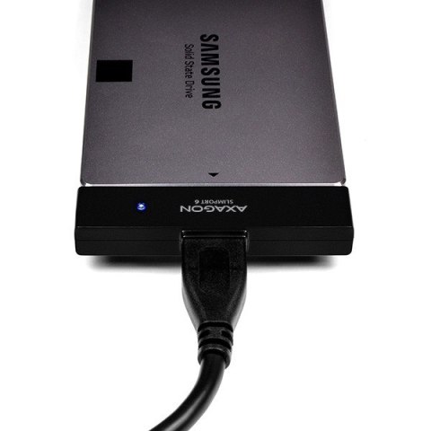 ADSA-1S6 Adapter USB 3.0 - SATA 6G do szybkiego przyłączenia 2.5" SSD/HDD, z pudełkiem AXAGON ADSA-1S6 Adapter USB 3.0 - SATA 6G do szybkiego przyłączenia 2.5" SSD/HDD, z pudełkiem AXAGON