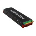 CLR-M2 Chłodnica do dysku aluminiowa pasywna M.2 2280 SSD, silikonowe podkładki termiczne, wysokość 12mm AXAGON