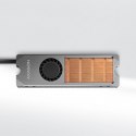 CLR-M2FAN Miedziany radiator z wentylatorem do dwustronnych dysków M.2 SSD, wysokość 13mm AXAGON