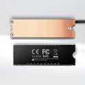 CLR-M2FAN Miedziany radiator z wentylatorem do dwustronnych dysków M.2 SSD, wysokość 13mm AXAGON
