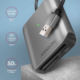 CRE-S3 Czytnik zewnętrzny kart USB-A 3. 2 GEN 1, 3-slot lun SD/microSD/CF, obsługa UHS-II AXAGON