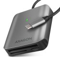 CRE-S3C Czytnik zewnętrzny kart USB-C 3.2 GEN 1, 3-slot & lun SD/microSD/CF, obsługa UHS-II AXAGON
