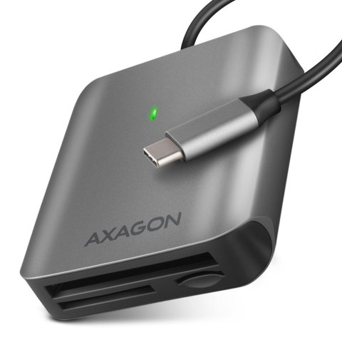 CRE-S3C Czytnik zewnętrzny kart USB-C 3.2 GEN 1, 3-slot & lun SD/microSD/CF, obsługa UHS-II AXAGON