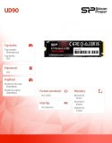 Dysk SSD UD90 1TB PCIe M.2 2280 NVMe Gen 4x4 5000/4800 MB/s Silicon Power