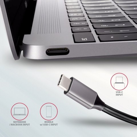 HMC-5 Wieloportowy hub USB 5in1, 5Gbps, 2x USB-A, HDMI 4K/30Hz, SD/microSD, PD 100W, 20cm USB-C kabel AXAGON HMC-5 Wieloportowy hub USB 5in1, 5Gbps, 2x USB-A, HDMI 4K/30Hz, SD/microSD, PD 100W, 20cm USB-C kabel AXAGON