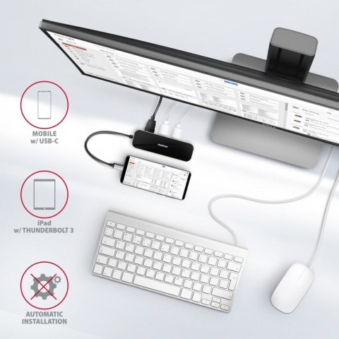 HMC-6GL Wieloportowy hub USB 6in1, 5Gbps, 3x USB-A, HDMI 4K/30Hz, GLAN, PD 100W, 20cm USB-C kabel AXAGON HMC-6GL Wieloportowy hub USB 6in1, 5Gbps, 3x USB-A, HDMI 4K/30Hz, GLAN, PD 100W, 20cm USB-C kabel AXAGON