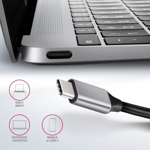 HMC-6GL Wieloportowy hub USB 6in1, 5Gbps, 3x USB-A, HDMI 4K/30Hz, GLAN, PD 100W, 20cm USB-C kabel AXAGON HMC-6GL Wieloportowy hub USB 6in1, 5Gbps, 3x USB-A, HDMI 4K/30Hz, GLAN, PD 100W, 20cm USB-C kabel AXAGON