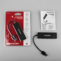 HUE-G1A Hub 4-portowy USB 3.2 Gen 1 SLIM, kabel Type-A 14cm AXAGON