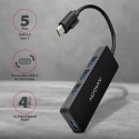 HUE-G1C Hub 4-portowy USB 3.2 Gen 1 SLIM kabel Type-C 14cm AXAGON
