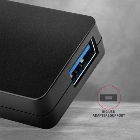 HUE-G1C Hub 4-portowy USB 3.2 Gen 1 SLIM kabel Type-C 14cm AXAGON HUE-G1C Hub 4-portowy USB 3.2 Gen 1 SLIM kabel Type-C 14cm AXAGON
