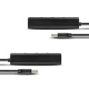 HUE-S2B Hub 4-portowy USB 3.2 Gen 1 charging hub, 30cm kabel, microUSB dodatkowe zasilanie AXAGON