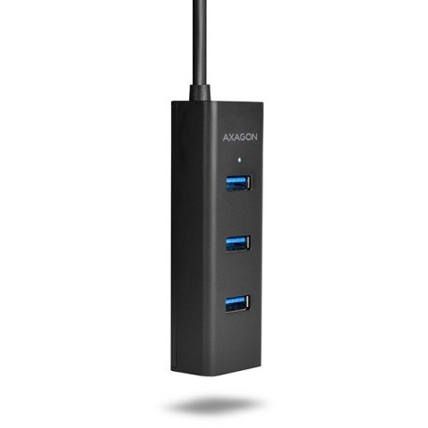 HUE-S2B Hub 4-portowy USB 3.2 Gen 1 charging hub, 30cm kabel, microUSB dodatkowe zasilanie AXAGON HUE-S2B Hub 4-portowy USB 3.2 Gen 1 charging hub, 30cm kabel, microUSB dodatkowe zasilanie AXAGON