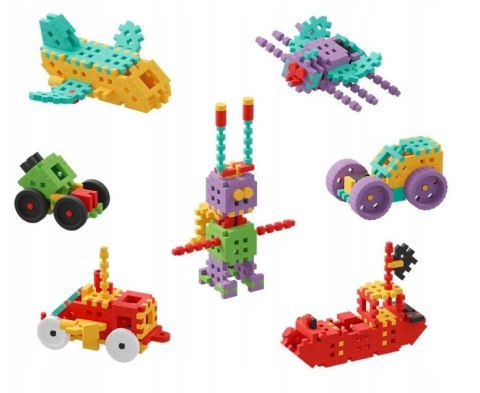 Klocki Mini Waffle - Konstruktor Majster 200 elementów Marioinex Klocki Mini Waffle - Konstruktor Majster 200 elementów Marioinex