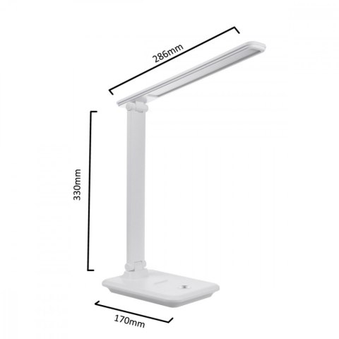 Lampka biurkowa LED 9W MCE614W Biała Maclean