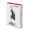 PCEA-S2N Kontroler PCIe 2x port szeregowy RS232 250 Kbps, w zestawie SP & LP AXAGON
