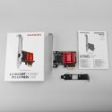 PCEE-G25 Karta sieciowa PCIe 1 x 2.5 Gigabit Ethernet port RJ-45 Realtek, PXE, SP & LP AXAGON