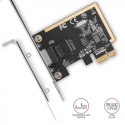 PCEE-GRF Karta sieciowa PCIe 1x Gigabit Ethernet port RJ-45 Realtek SP & LP AXAGON