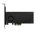 PCEM2-DC Adapter wewnętrzny PCIe x4, 1x M.2 NVMe M-key + 1x SATA B-key slot, chłodnica, SP & LP + radiator AXAGON