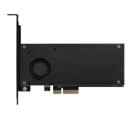 PCEM2-DC Adapter wewnętrzny PCIe x4, 1x M.2 NVMe M-key + 1x SATA B-key slot, chłodnica, SP & LP + radiator AXAGON