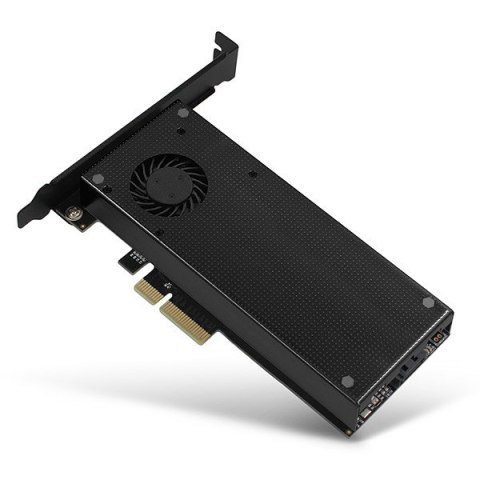 PCEM2-DC Adapter wewnętrzny PCIe x4, 1x M.2 NVMe M-key + 1x SATA B-key slot, chłodnica, SP & LP + radiator AXAGON PCEM2-DC Adapter wewnętrzny PCIe x4, 1x M.2 NVMe M-key + 1x SATA B-key slot, chłodnica, SP & LP + radiator AXAGON