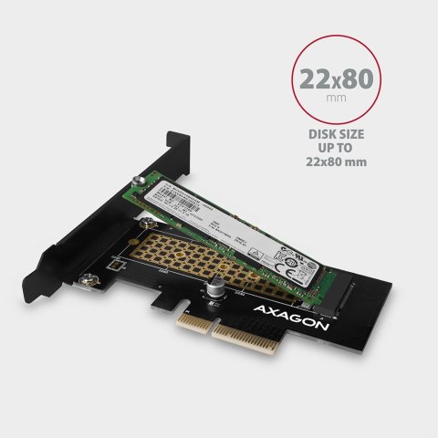 PCEM2-N Adapter wewnetrzny PCIe x4, 1x M.2 NVMe M-key slot, SP & LP AXAGON PCEM2-N Adapter wewnetrzny PCIe x4, 1x M.2 NVMe M-key slot, SP & LP AXAGON