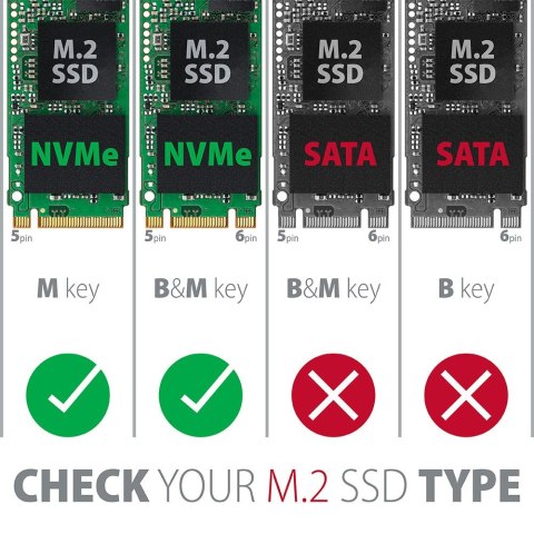 PCEM2-N Adapter wewnetrzny PCIe x4, 1x M.2 NVMe M-key slot, SP & LP AXAGON PCEM2-N Adapter wewnetrzny PCIe x4, 1x M.2 NVMe M-key slot, SP & LP AXAGON