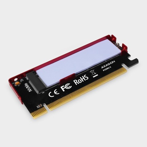 PCEM2-S Adapter wewnętrzny PCIe x16, 1x M.2 NVMe M-key slot aluminiowa osłona AXAGON PCEM2-S Adapter wewnętrzny PCIe x16, 1x M.2 NVMe M-key slot aluminiowa osłona AXAGON