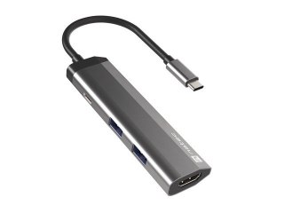 Stacja dokująca Multi Port Fowler Slim USB-C PD, 2x USB 3.0, HDMI 4K Natec