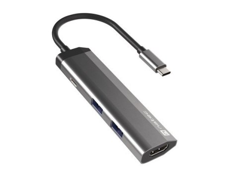 Stacja dokująca Multi Port Fowler Slim USB-C PD, 2x USB 3.0, HDMI 4K Natec
