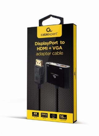 Adapter DisplayPort do HDMI + VGA Gembird