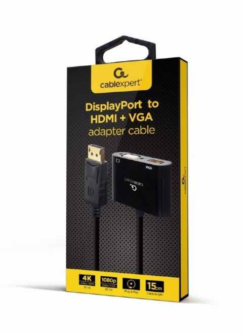 Adapter DisplayPort do HDMI + VGA Gembird